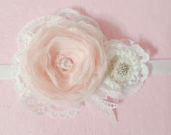 Fabric rose band/belt