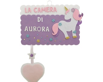 Placa para dormitorio personalizado