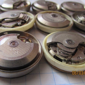 50 pcs 23 mm ROUND automatic Vintage mechanisms WATCH Movements USSR Steampunk Jewelry Art
