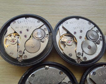 10 Poljot 2614.2H UDSSR Uhrwerke, Steampunk Art, 27 mm