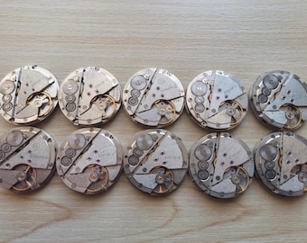 40 Poljot USSR-urverk: Vintage Steampunk-konst, 26 mm