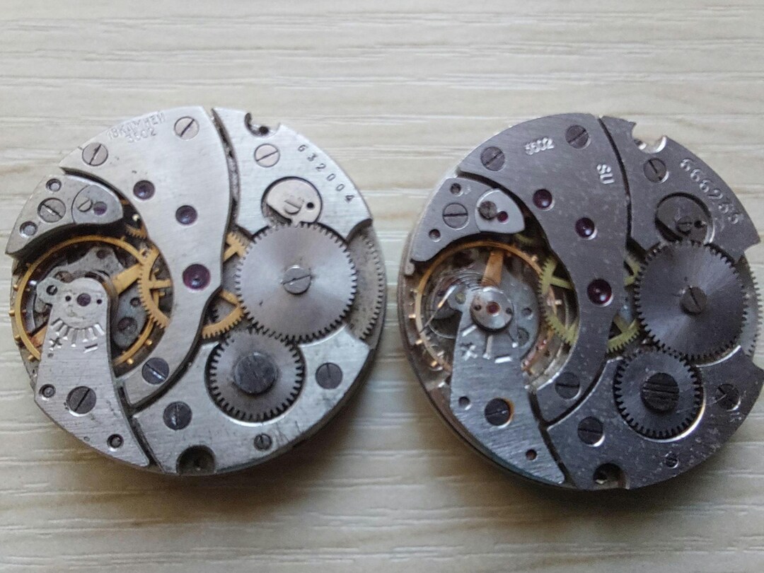Pocket Watches Molnija 3602 Watch Movements (2 Pcs) - USSR Steampunk ...