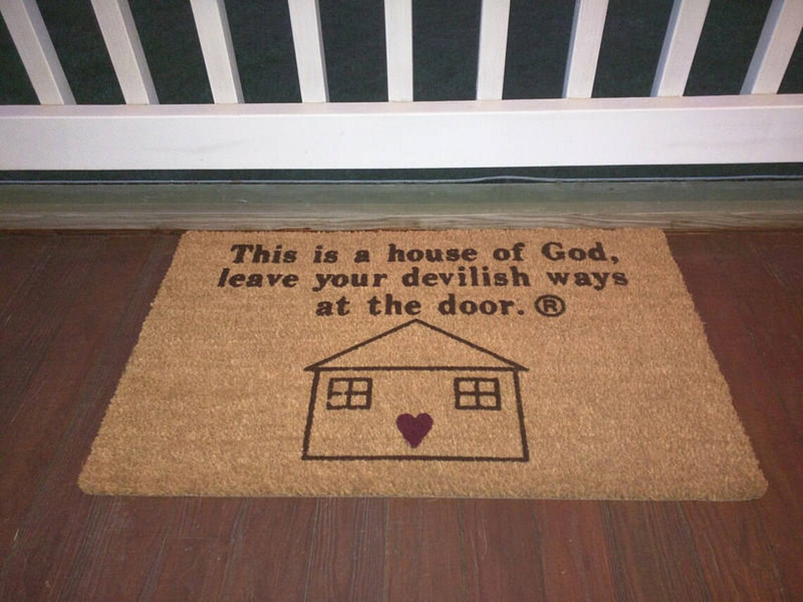 Christian Doormats// Doormat// Door mat// Entrance Mat// Etsy