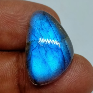 Great Quality - Blue Fire Labradorite Gemstone Cabochon 14x22MM Fancy Shape AAA Quality Blue Fire Labradorite Best For Making All Jewellery