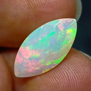 Ethiopian Opal Multi Fire, Marquise Faceted, AAA+++High Quality, Marquise Shape, Top Quality Faceted Ethiopian Opal Multi Fire,For Jewellery
