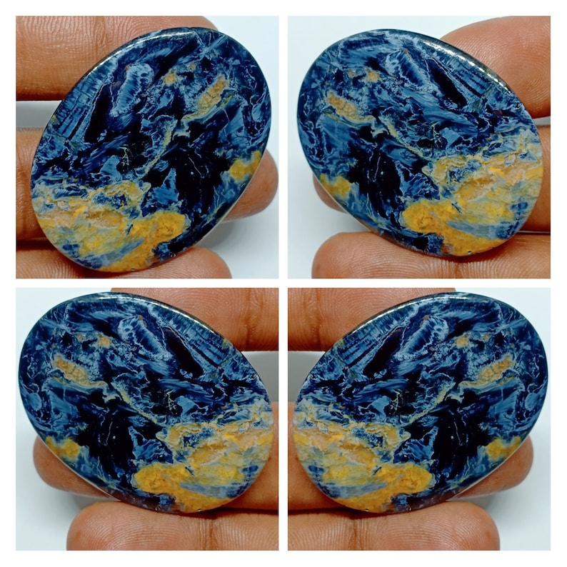 Marvelous Pietersite Loose Gemstone Top Quality For Jewellery Oval Shape 34*44mm Very Rare Natural Pietersite Cabochon Handcraft Stone