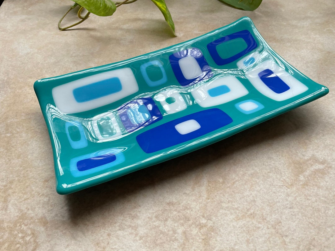 Fused Glass Tray Etsy