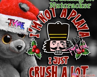 Nussknacker ich bin kein Playa design Digitalbild png Sofortiger Download zur Sublimation