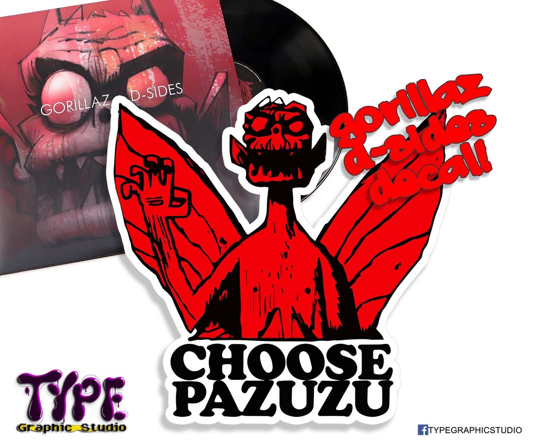 Elija la calcomanía de Pazuzu, calcomanía de Gorillaz, Bonesy, calavera,  fideos, 2-D, Russel y Murdoc España