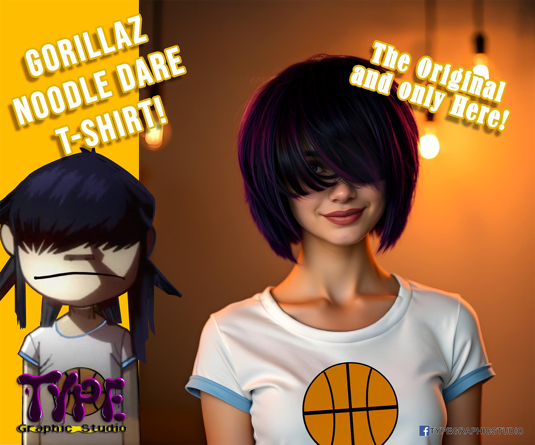 Gorillaz Noodle T-shirt, Men's Women's All Sizes - Etsy