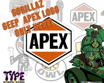 Gorillaz Decal- Apex gorillaz rusell decal - Geep - noodle - 2-D - Russel - Murdoc