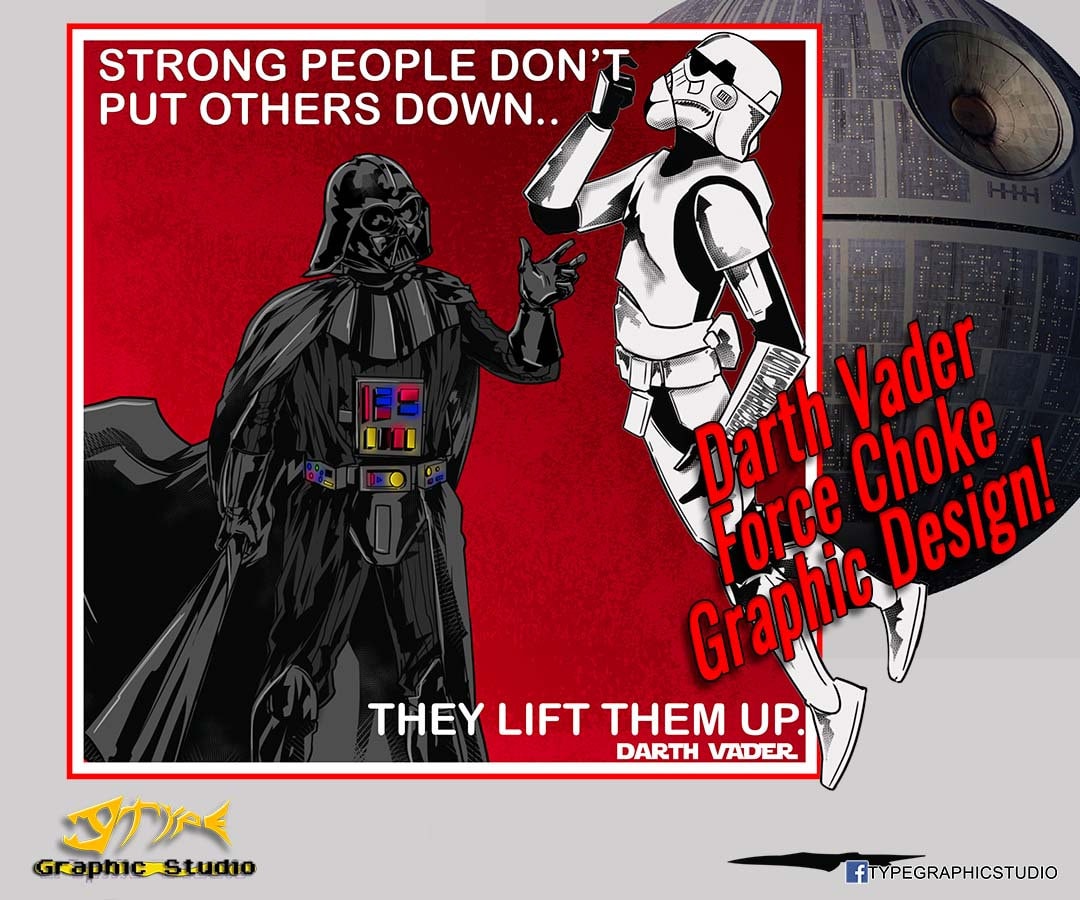 Darth Vader Force Choke - Starwars Vader - Sublimation DTF Digital ...