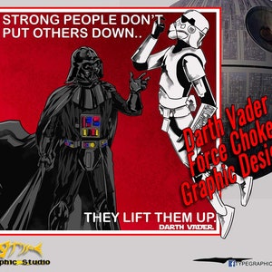 Darth Vader Force Choke - Starwars Vader - Sublimation DTF Digitales Bild png zur Sublimation
