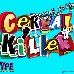 Asesino de cereales asesino en serie 2- Camiseta gráfico-sublimación - png sublimación