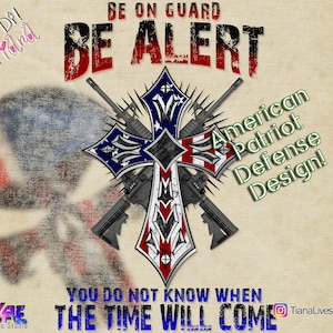 Be Alert patriot grunge design - united we stand design- transfer -Digital image png instant download for sublimation