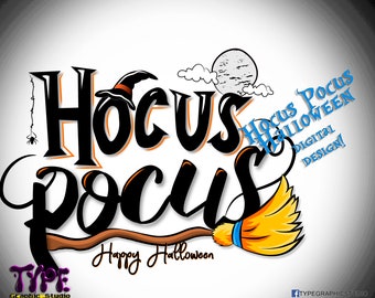 Hokus Pokus Halloween Kunst PNG, sofortiger Download, Sublimationsgrafiken, Clipart, Hokus Pokus digitaler Download
