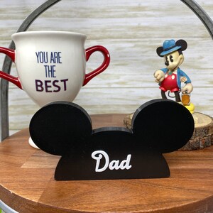 Dad Mouse Ears Trinket: Father's Day Tiered Tray Decor