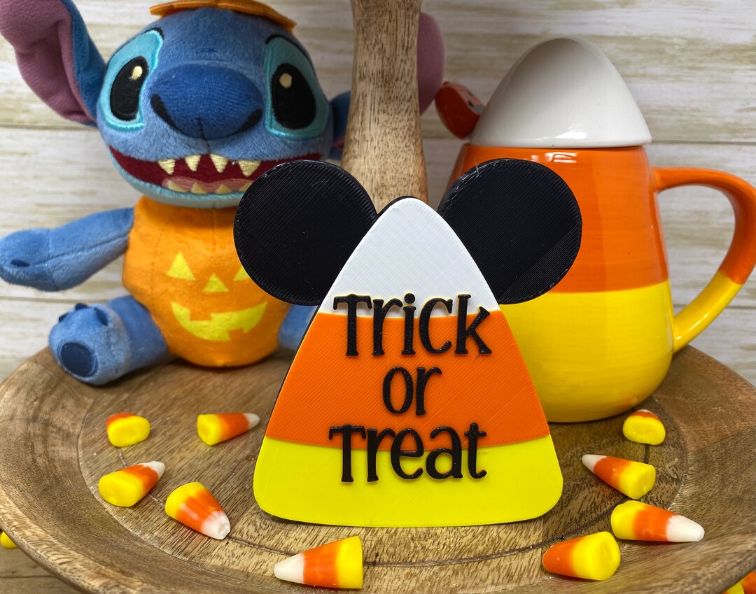 Mouse Candy Corn Halloween Trinket | Tiered Tray Decor - Etsy