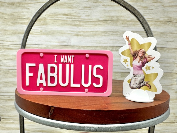 FABULUS License Plate Trinket | HSM Decor - Etsy