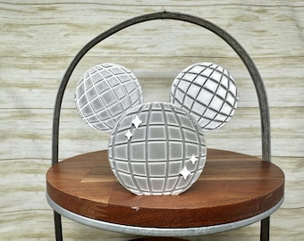 Mouse Disco Ball Tiered Tray Trinket: 60s/70s Retro Decor
