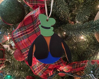 Goofy Enchanted Ornament (Fab 5-Inspired Handmade 3D Printed Disney Christmas Ornament, Mickey Mouse, Minnie, Donald, Daisy Pluto)