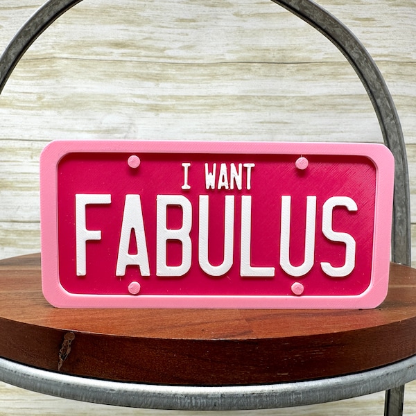 FABULUS License Plate Trinket | HSM Decor