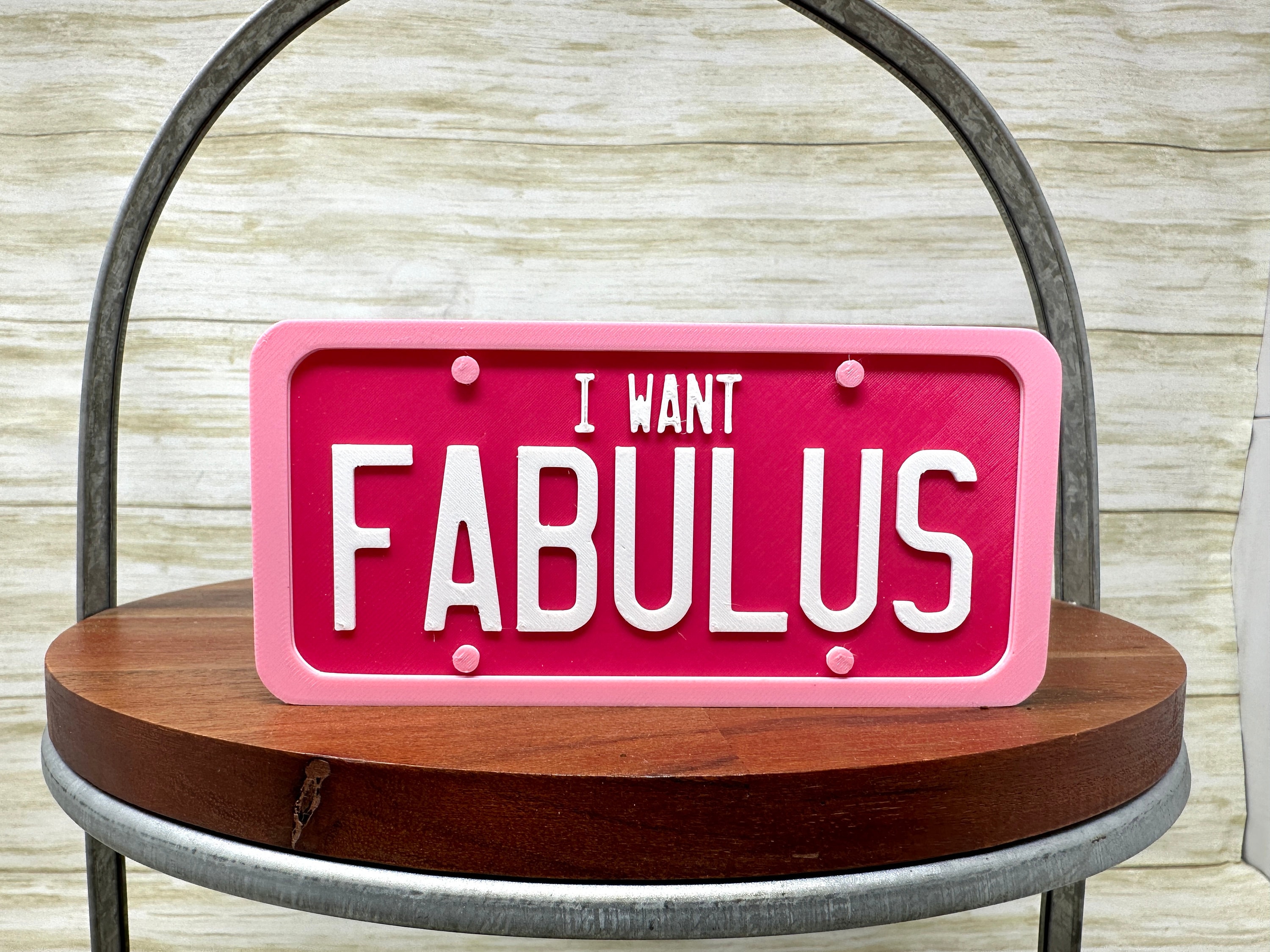 FABULUS License Plate Trinket | HSM Decor - Etsy Singapore