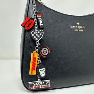 Palou Indy Racing Bag Charm, Race Car Driver, Handbag Accessories, 3D Printed, Key Chain, Motor Sport, Race Day Accessories