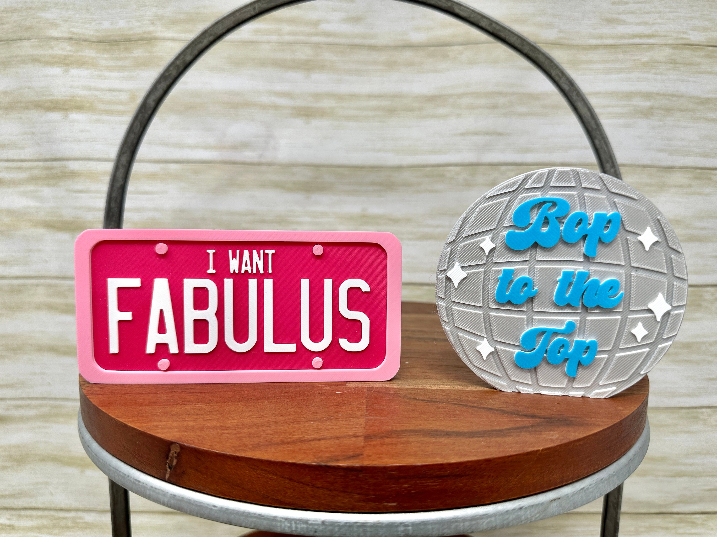 FABULUS License Plate Trinket | HSM Decor - Etsy
