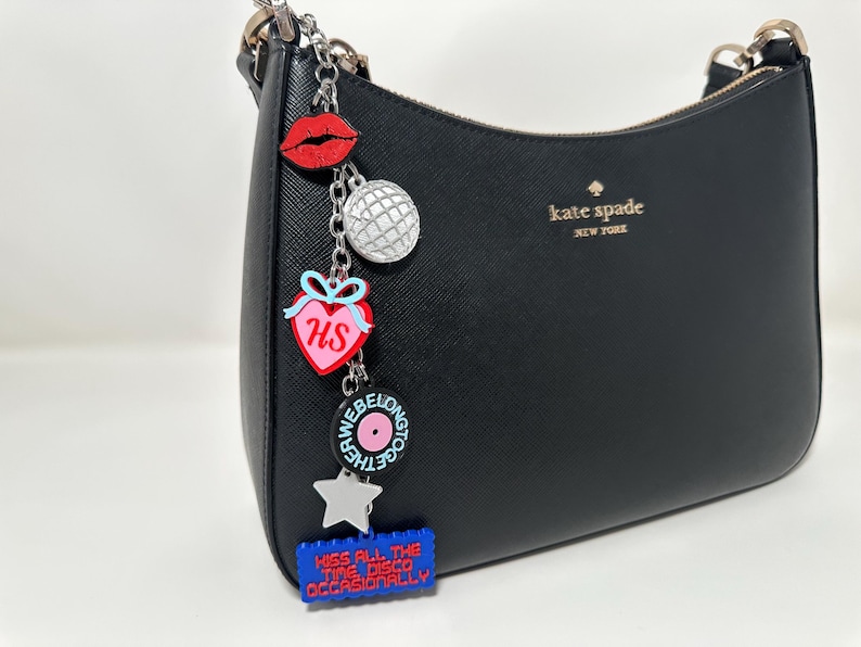 Pingente para bolsa Kiss and Disco | Acessórios para shows imagem 1