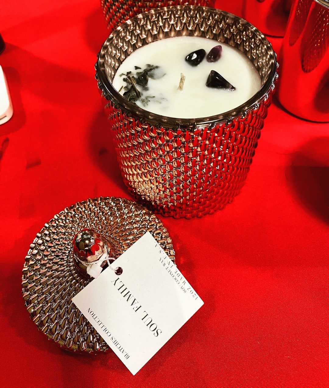 12 Oz Rose Gold Glass scent Soul Family Etsy