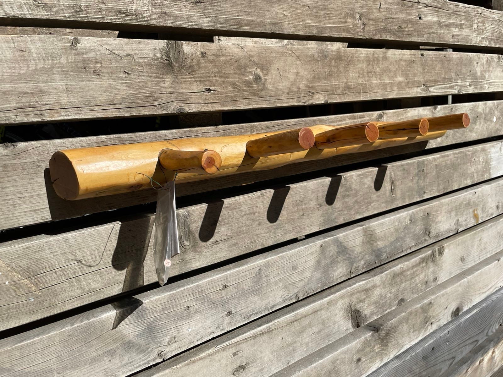 5 Peg Log Coat Rack - Etsy