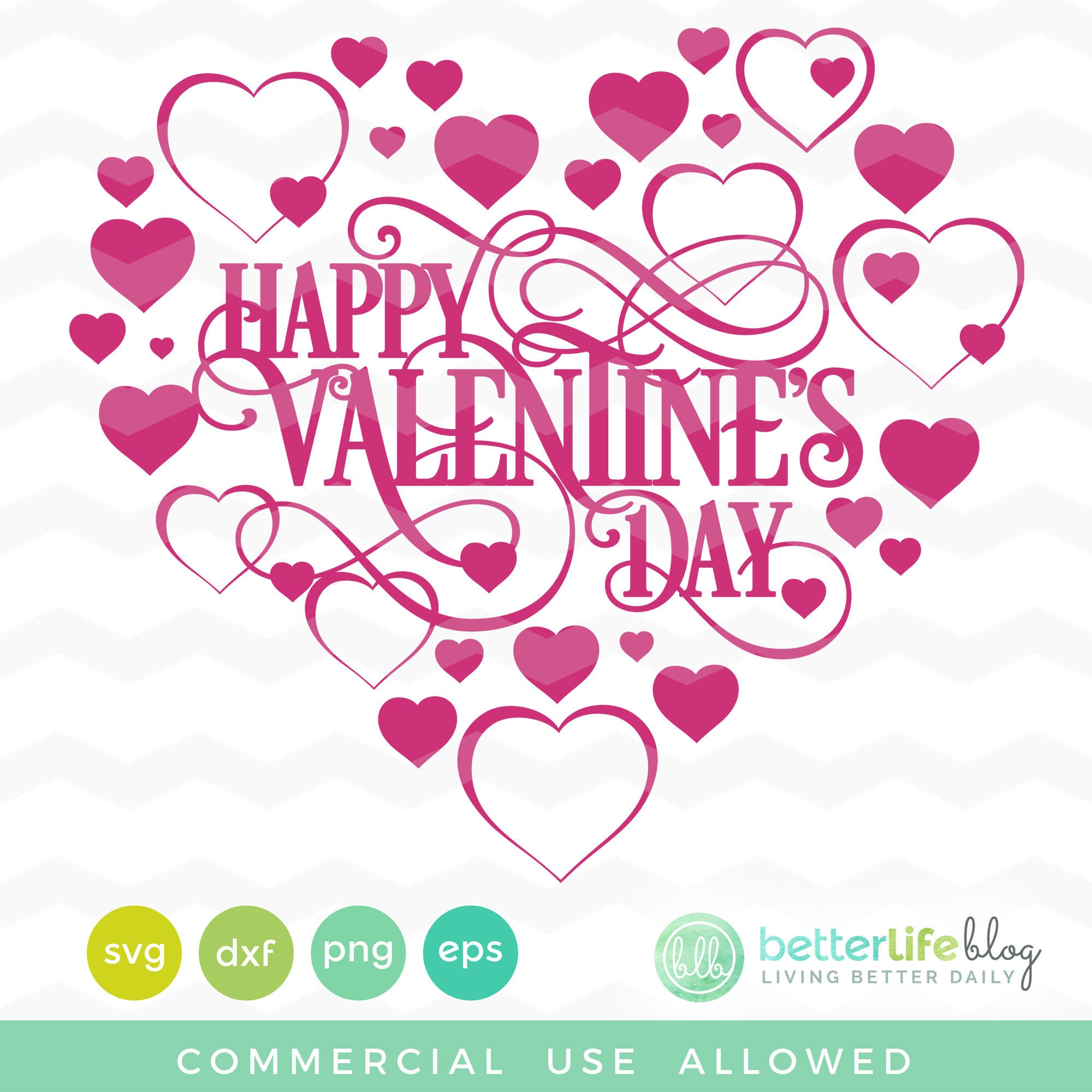 Happy Valentine's Day SVG File: Valentine's Day SVG | Etsy