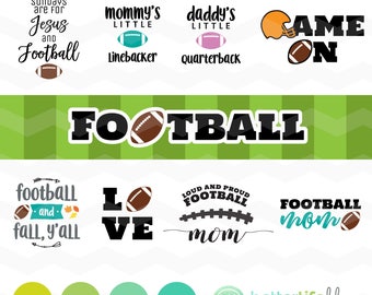 Fußball-SVG-Bundle, Fußball-Mama-Svg-Datei, dxf, svg, DXF Silhouette Cameo, Cricut Herbst geschnitten Dateien, Herbst Herbst Jesus & Fußball Y'all