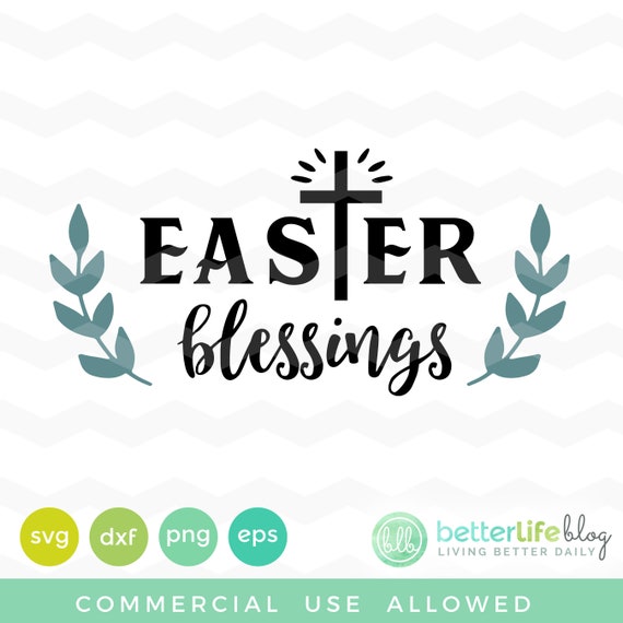 Easter Blessings Svg Easter Blessing Words Svg File Dxf Etsy