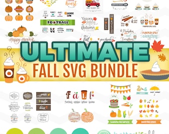 Herbst-SVG-Bundle: Herbst-SVG-Dateien, Herbst Svg Bundle, fallen y ' all Svg, fallen Svg Bundle, DXF Silhouette Cameo, Cricut fallen schneiden Dateien