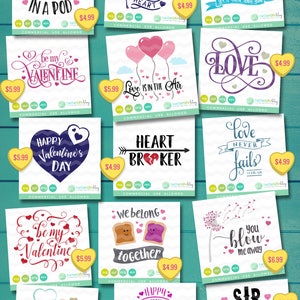 Paquete SVG de San Valentín: Archivos SVG de amor, Heart svg Bundle, Valentine svg, Hearts Truck Svg, DXF Silhouette Cameo, Cricut Valentine's Svg imagen 2