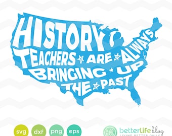 Geschichtslehrer sind immer bringen bis die letzten SVG-Datei: Lehrer Geschenke SVG, DXF Silhouette Cameo, Cricut erkunden schneiden Dateien, Bildung