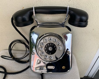 Antique Wall telephone SIEMENS IRON-CHROME 1930