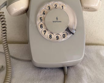 Ancien Téléphone Socotel S63 Gris - Vintage Années 80 - France