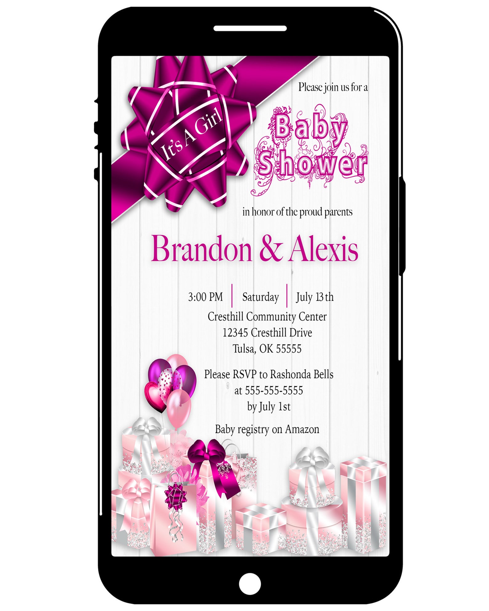 Elegant Baby Shower Invitation Etsy