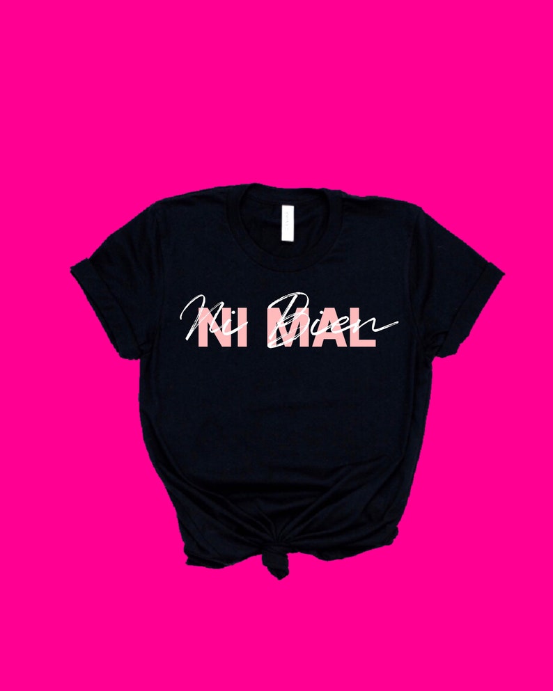 X100pre Bad Bunny Shirt Bad Bunny Tee Latina Tee Ni Bien Ni Mal Shirt Adult Tee