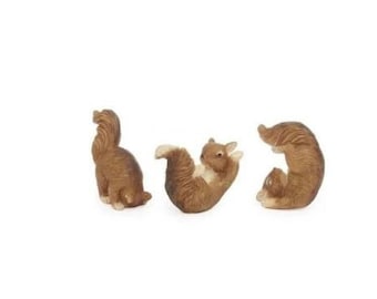Fairy Garden Miniature Playful Squirrels