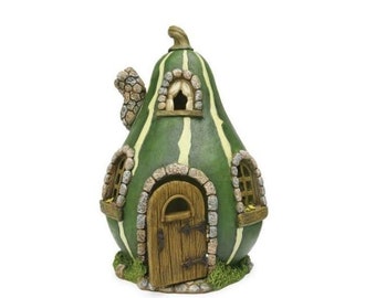 Miniature Striped Gourd House