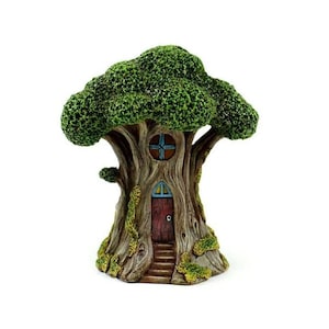 LED Tree House Miniature, Miniature Fairy House,  Garden Party Table Centerpiece