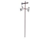 Weathervane Miniature, Antique Weathervane, North South East West Directional Sign, Metal Weathervane