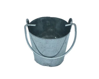 Miniature Tin Buckets Dollhouse Scale Miniature Washing Tub Miniature Tin Tub