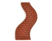Curved Brick Path - 6 quot x 2.25 quot x 1.5 quot - Resin - Miniature Fairy Garden Dollhouse
