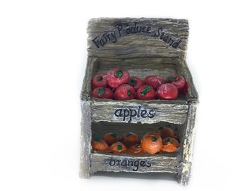 Fairy Garden Miniature Rustic Fruit Stand