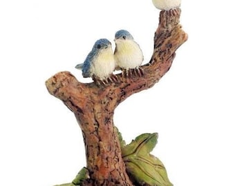 Miniature Bluebird Trio Figurine